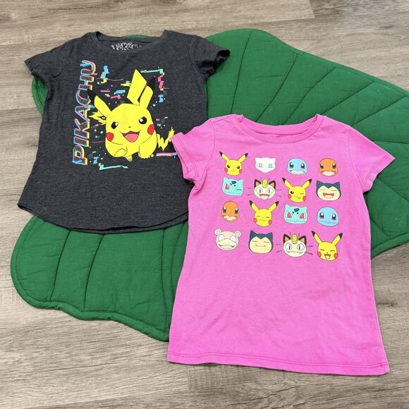 Pokemon Girls 6/6X Small Short Sleeve Graphic Tee T-shirt Bundle - Picture 1 of 5
